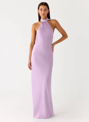 Keena Scarf Maxi Dress - Lavender
