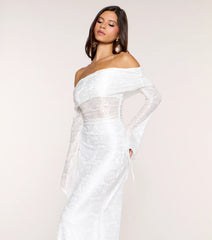 Aviana Lace Off-Shoulder Mermaid Formal Dress