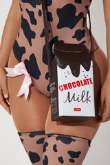 Chocolate Milk Cow 4 Piece Costume Set - Chocolate/Combo