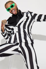 Bettlejuice 3 Piece Cosplay Suit - Black/White