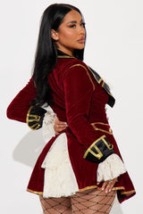Captain Sexy Pirate 1 Piece Dress Costume - Red/combo