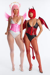 Underground Dark Angel 7 Piece Costume Set - Pink/combo