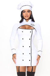 Whippin Up Chef 3 Piece Costume Set - White/combo