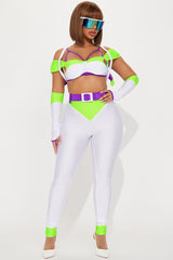 Infinite And Beyond Pant 6 Piece Costume Set - Green/combo