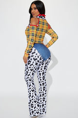 New Sheriff In Town Pant 4 Piece Costume Set - Yellow/combo