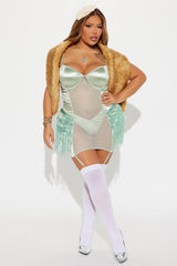 Flapper Cutie 5 Piece Costume Set - Mint