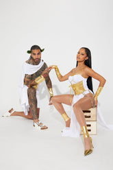 Goddess Energy 3 Piece Costume Set - White/combo