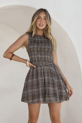 Sunrise Escapade Mini Dress Juno Check