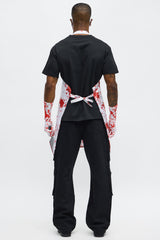 Bloody Butcher 5 Piece Costume Set - White/combo
