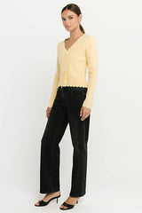 Marshall Straight Leg Jeans in Washed Black