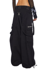 Ghoulish Glow In The Dark Wide Leg Pants