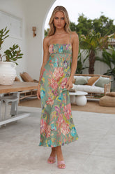 Not Like You Maxi Dress Green