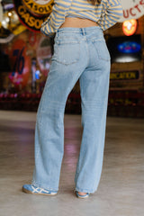 Aubryn Low Rise Wide Leg Jeans