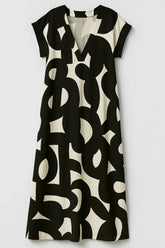 Chic Women'S V-Neck Maxi Dress With An Elegant Silhouette