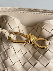 BV Andiamo Small Bucket Bag Light Begie 30cm Lambskin 855759