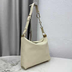 CD Diorly Shoulder Bag 31.5cm Cream Cowhide Leather 158560