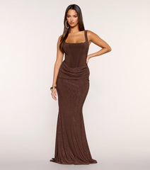 Vianne Glitter Corset Mermaid Formal Dress