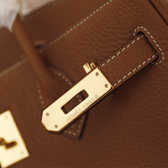 HM BIRKIN BAG 30 BROWN TOGO GOLD HARDWARE