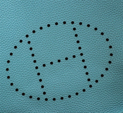 HM EVELYNE BAG 28 TEAL BLUE TOGO