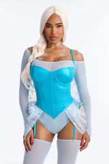 Icy Seductress Princess 5 Piece Costume Set - Blue