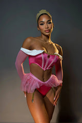 Dreamy Princess 3 Piece Costume Set - Pink/combo