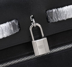 HM HERBAG ZIP 31 BLACK CANVAS