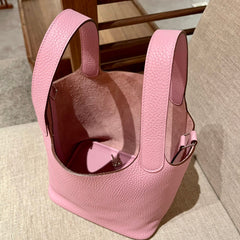 picotin lock 18 pink togo shw