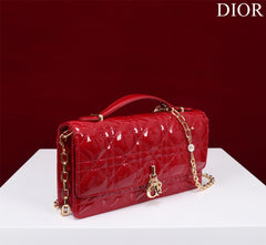 my cd mini 21 red patent calfskin