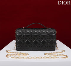 my cd mini 21 black lambskin