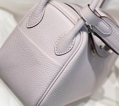 HM Mini Lindy 20cm Light Pink Clemence Leather