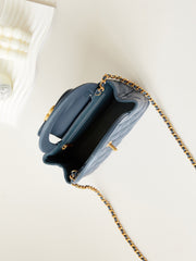 cc 24a nano 19cm kelly shopper bag steel blue lambskin