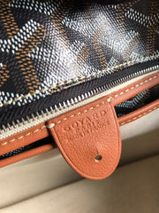 Goyard Artois Bag 30cm Black Tan Canvas & Calfskin