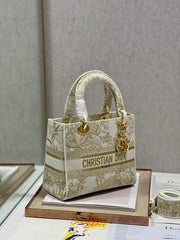 CD Golden Magpie 24 Lady Dior Bag Canvas 336736