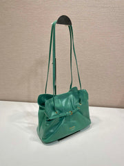 Prada Small Dada 25cm Teal Green Nappa Leather