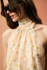 Siedres For Fwrd Halter Mini Dress In Yellow