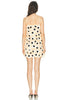 Mini Dress In Anemone Flower Appliqu