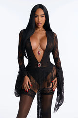 Eternal Elegance 4 Piece Costume Set - Black