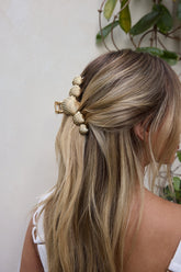 Sea Shell Claw Clip Gold
