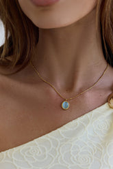 Sea Lantern Necklace Gold