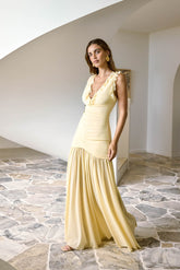 Luxe Lady Glow Maxi Dress Yellow