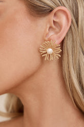 Coconut Cream Earrings Gold