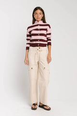 Kirsty Straight Leg Pants in Bone