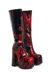 Scream Queen Gogo Boots - Black