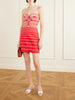 Muy Poetica cut-out embroidered linen mini dress