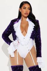 Purple Singer 3 Piece Costume Set - Purple