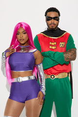 Tireless Sexy Titan 6 Piece Costume Set - Purple