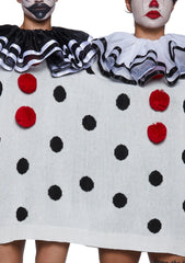 Clown Trouble Knit Sweater Set - Black/White