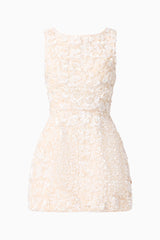 Silvana Tulip Mini Dress in Cream