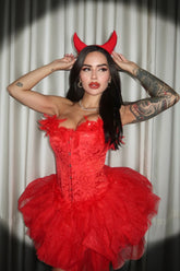Renaissance Devil 5 Piece Costume Set - Red