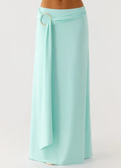Ravi Maxi Skirt - Aqua